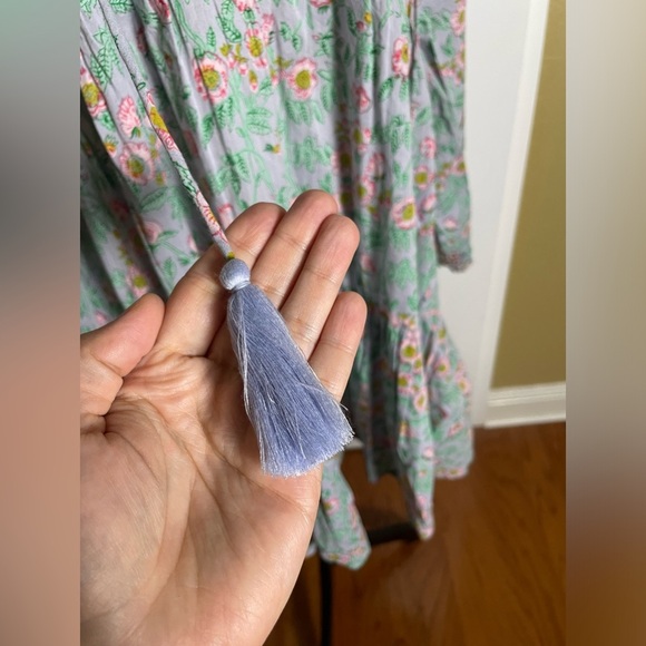 Roller Rabbit X Erica Wilson Nantucket Blue Rosa Allover Janni Dress Floral - Picture 2 of 8